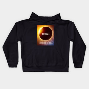 Total Solar Eclipse 2024 - April 8 2024 Totality Kids Hoodie